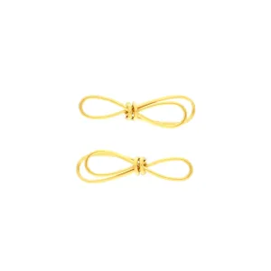 Passion Waterproof Minimalistic Bow Earring 18K Gold Plating