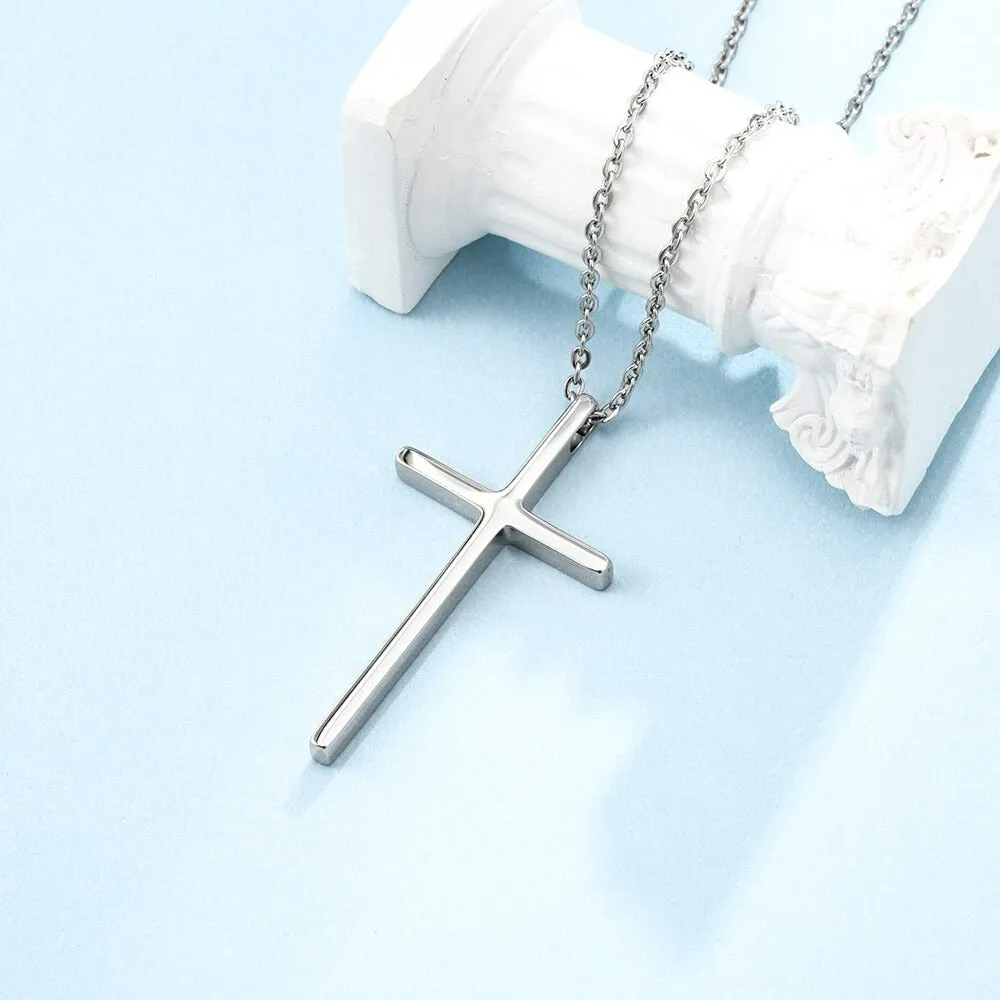 Personalized Engraved Name Cross Pendant