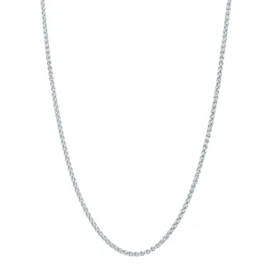 Platinum Wheat Chain Necklace