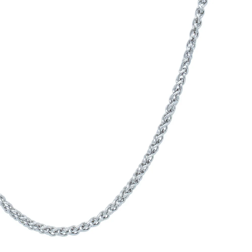 Platinum Wheat Chain Necklace