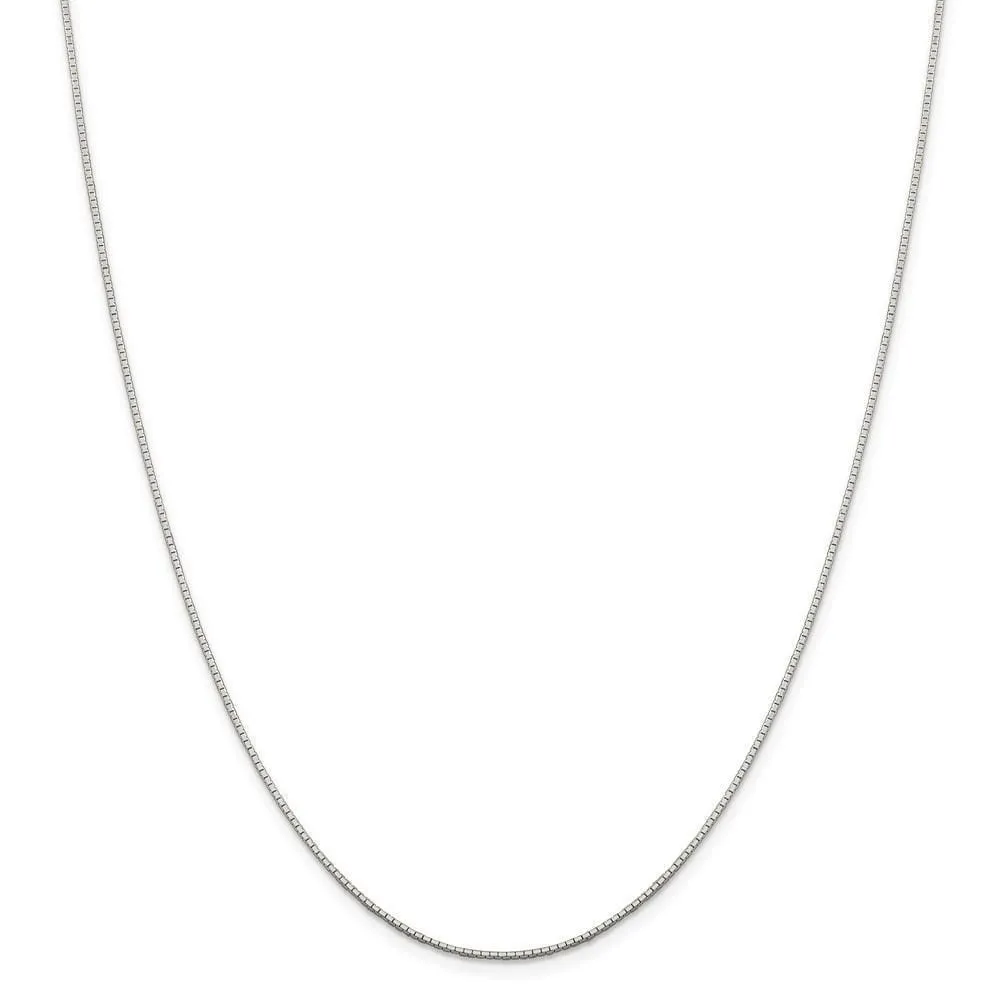 Silver D.C 0.90-mm 8 Sided Mirror Box Chain