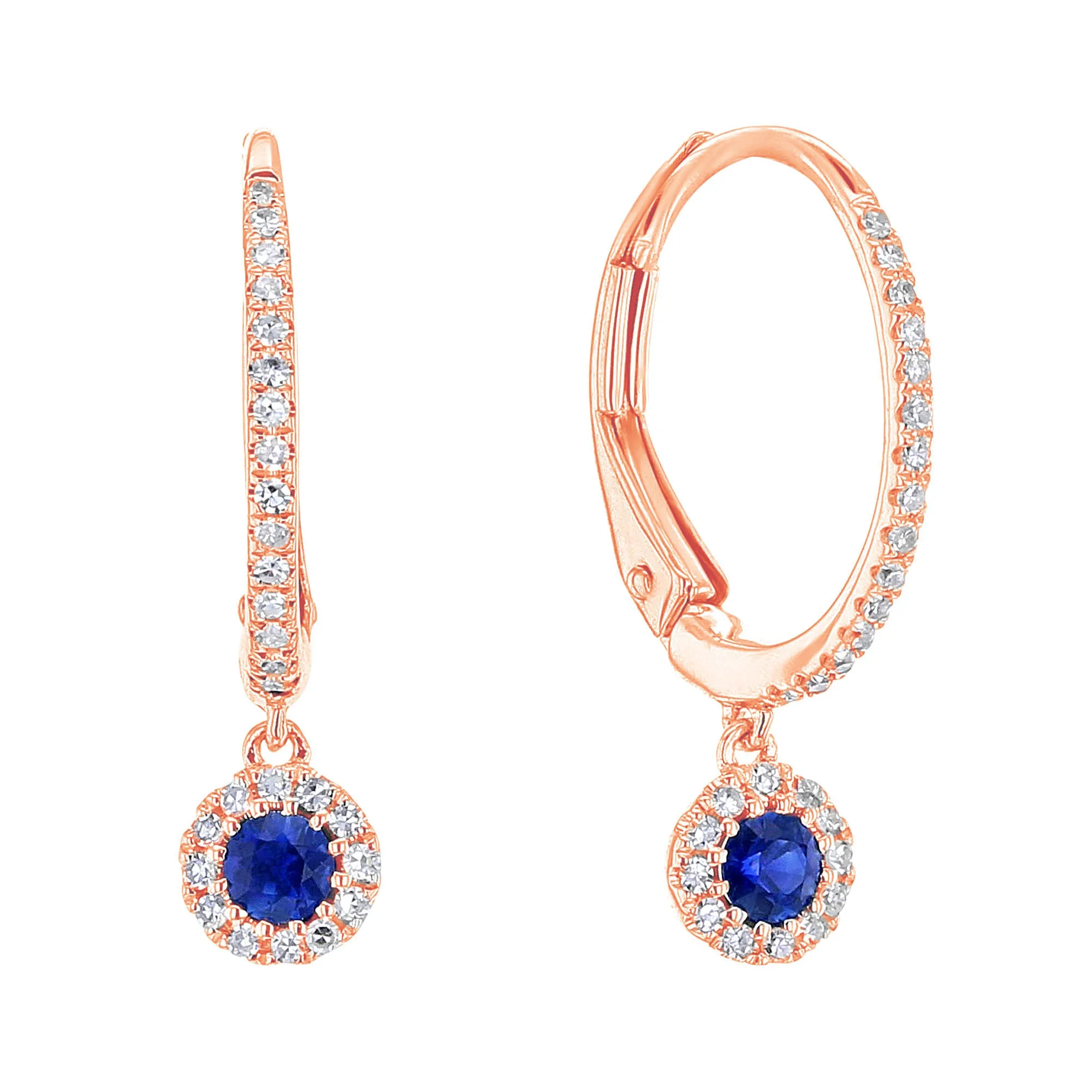 Simply Sapphire Diamond Earrings