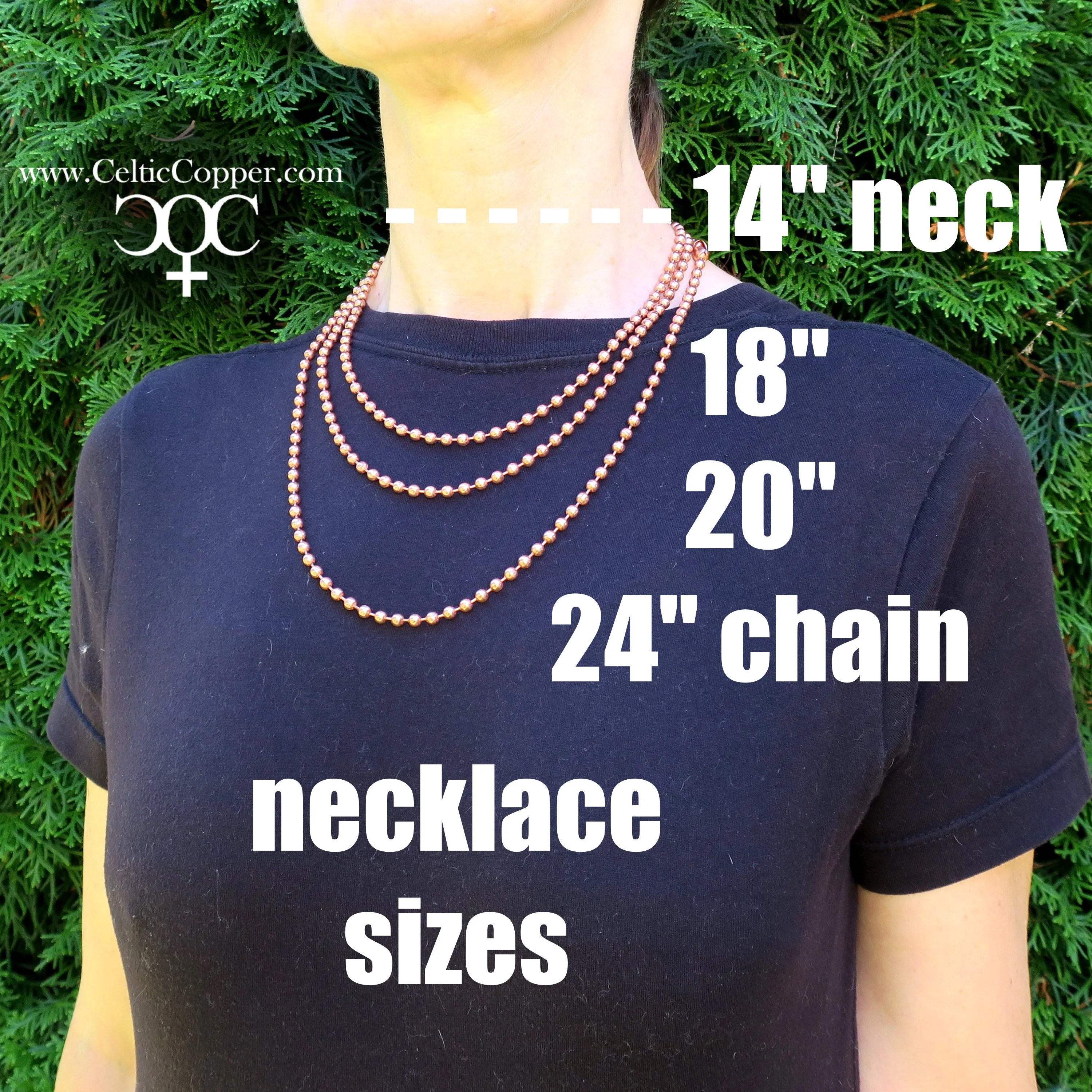 Solid Copper Necklace Chain Celtic Copper Fine Scroll Chain Necklace NC61 Celtic Necklace Chain Solid Copper Necklace 18 Inch Chain