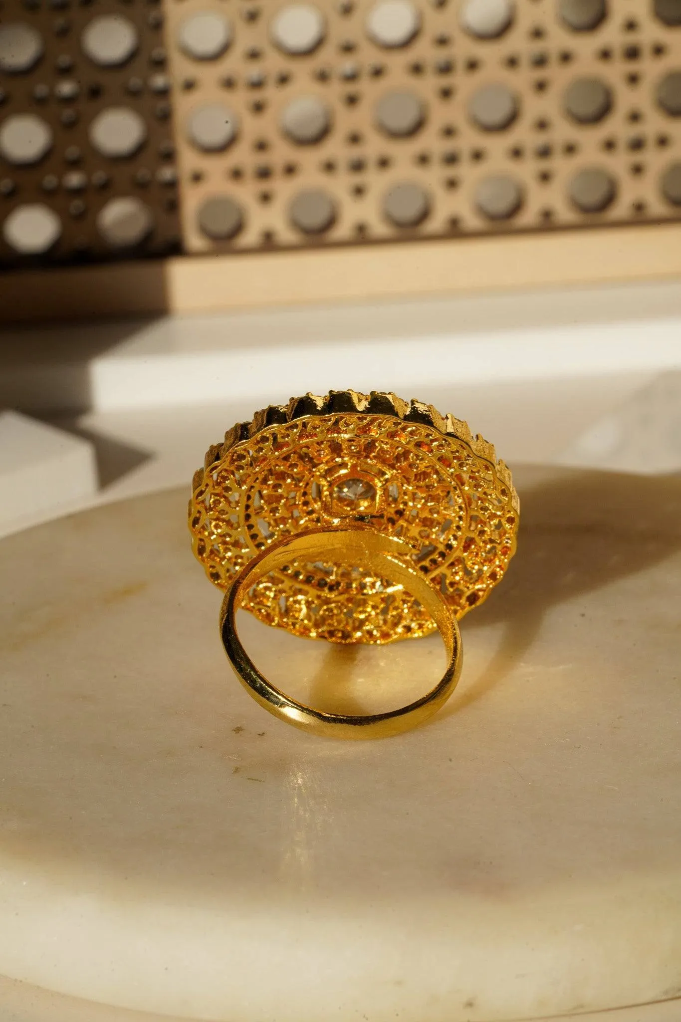 Sonia - Round Adjustable AD Ring