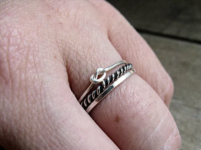 Stacking Rings Sterling Silver