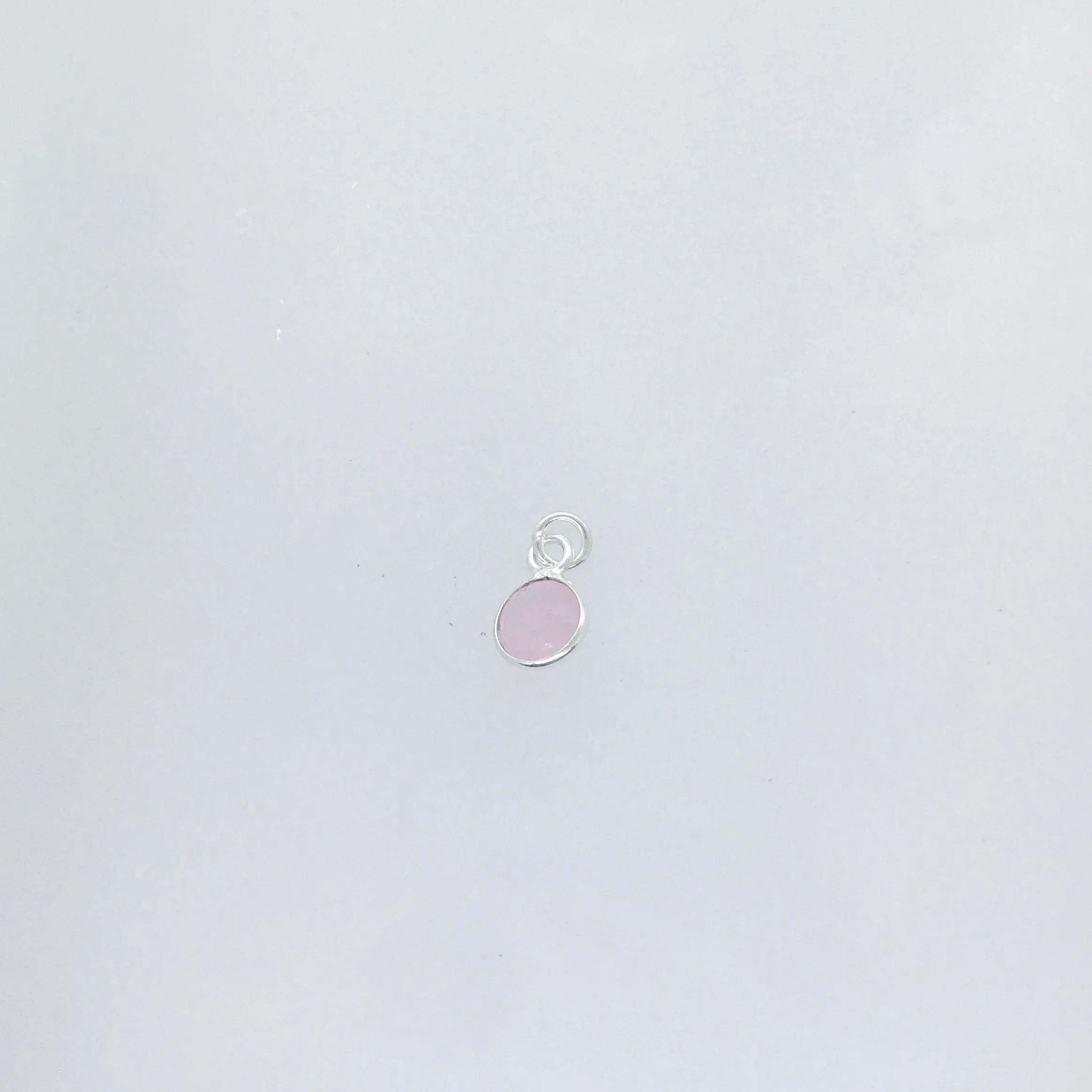 Sterling Silver Round Birthstones Pendants