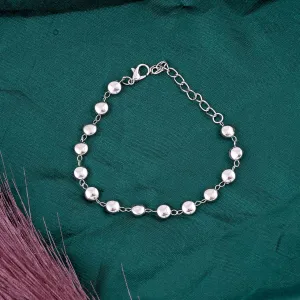 Sterling Silver Tiny Circles Bracelet