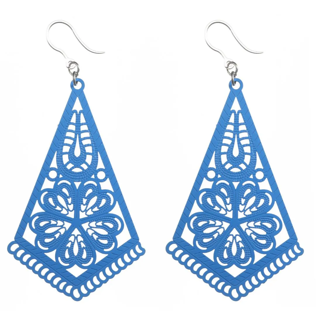 Table Runner Dangles Hypoallergenic Earrings for Sensitive Ears Made with Plastic Posts