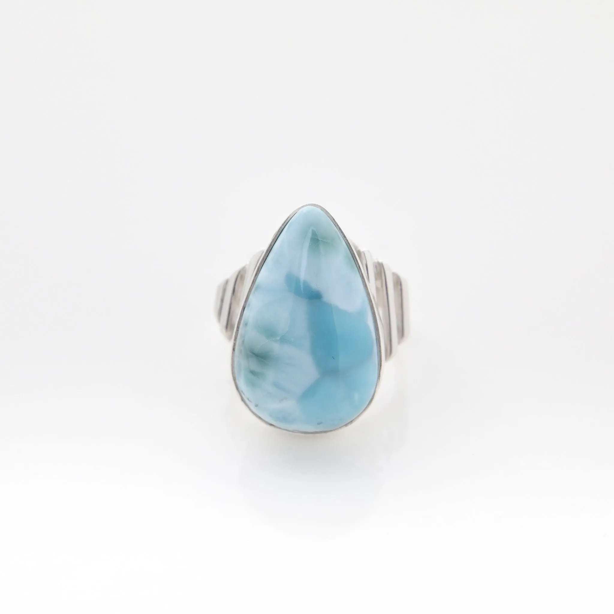 Teardrop Larimar Ring Giuliana