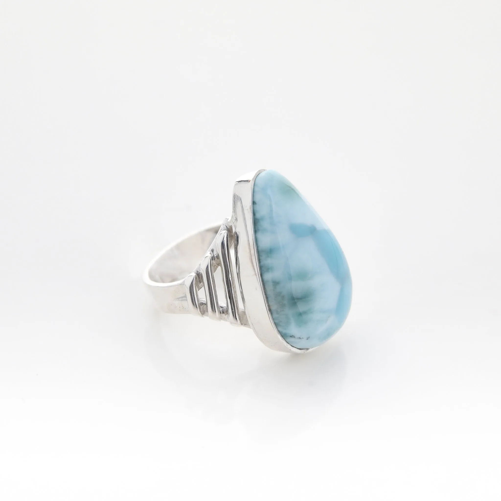 Teardrop Larimar Ring Giuliana