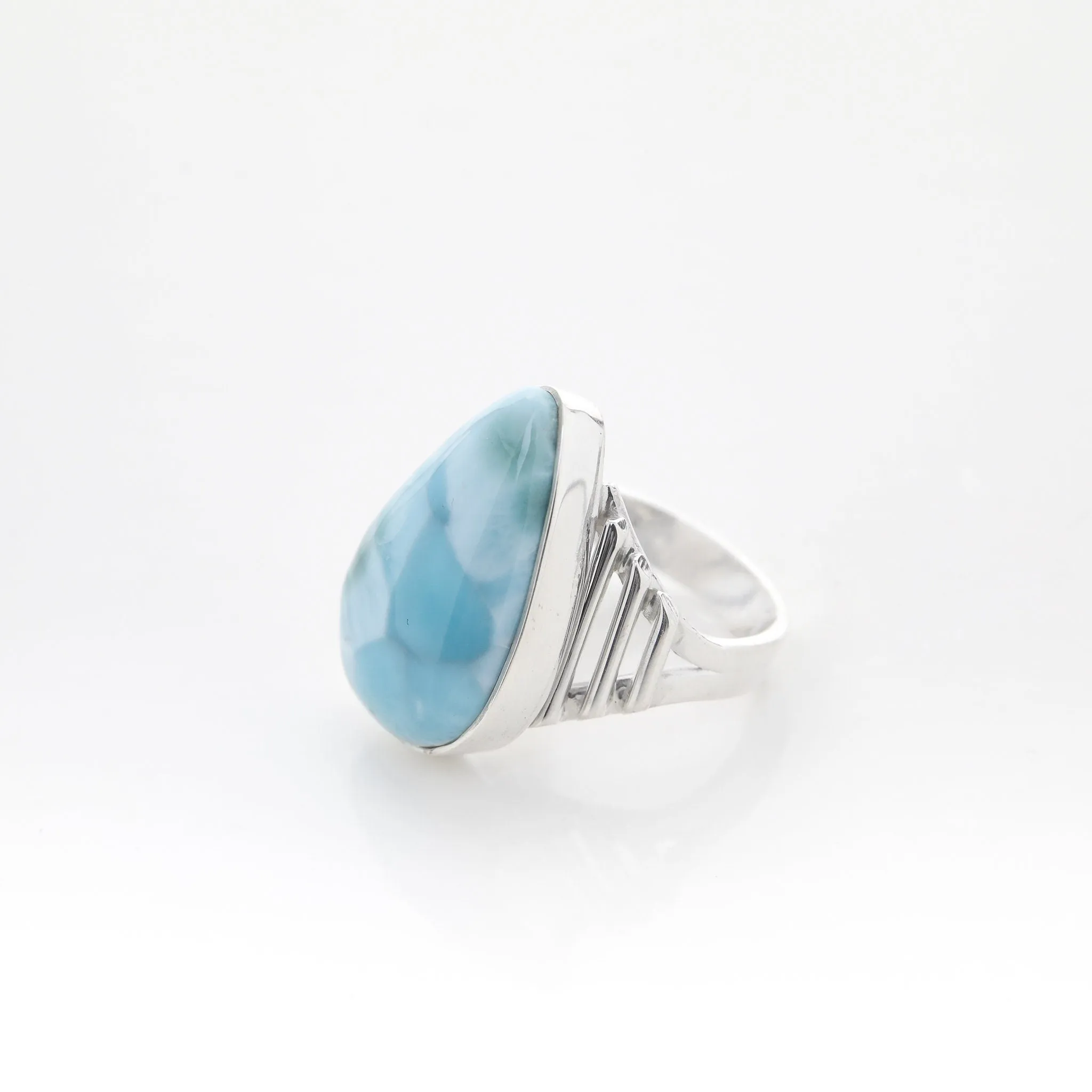 Teardrop Larimar Ring Giuliana