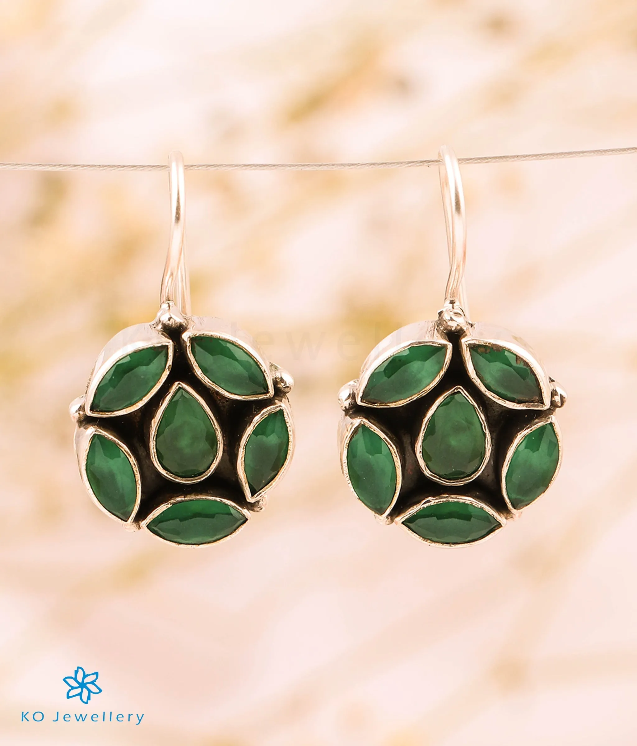 The Pramud Silver Gemstone Earrings (Multicolour)