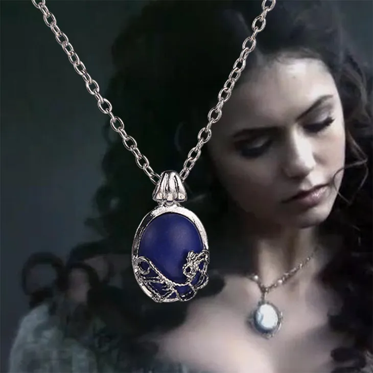 The Vampire Diaries necklace vintage Katherine pendant fashion movie jewelry cosplay for women wholesale