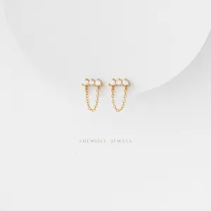 Tiny Bar CZ Studs Earrings, Unisex, Gold, Silver SHEMISLI SS145, SS265, SS266, SS267, SS268