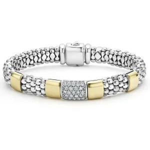 Two-Tone Diamond Bracelet | 9mm