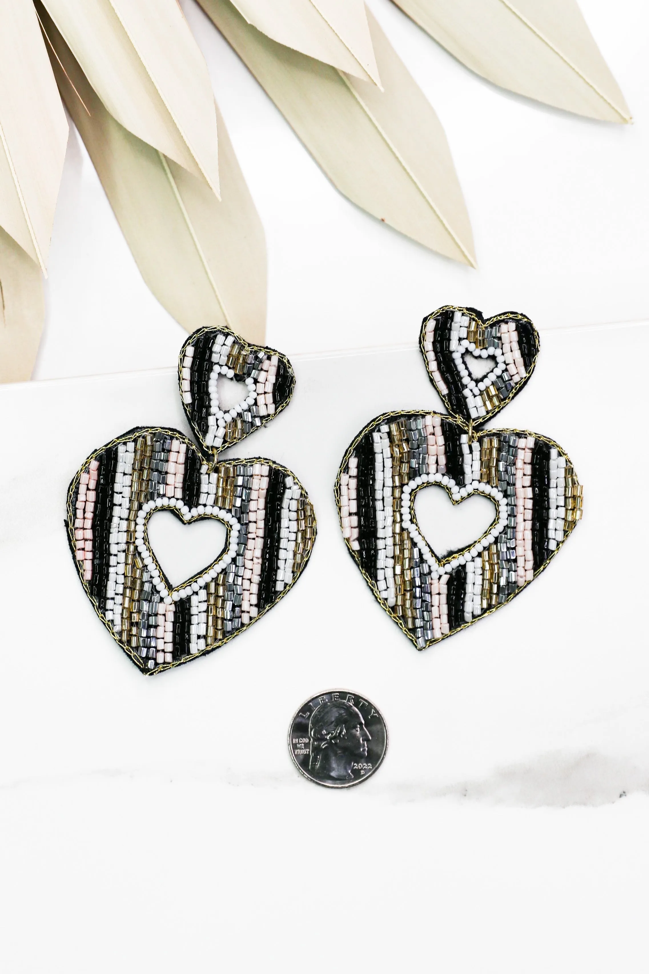 Valentina Statement Earrings (Black)