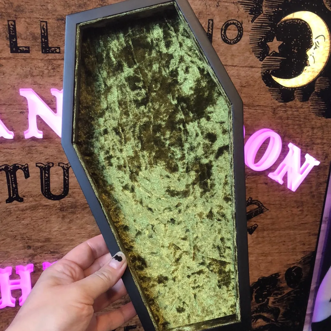 Velvet Coffin Trinket Tray - Lively Ghosts