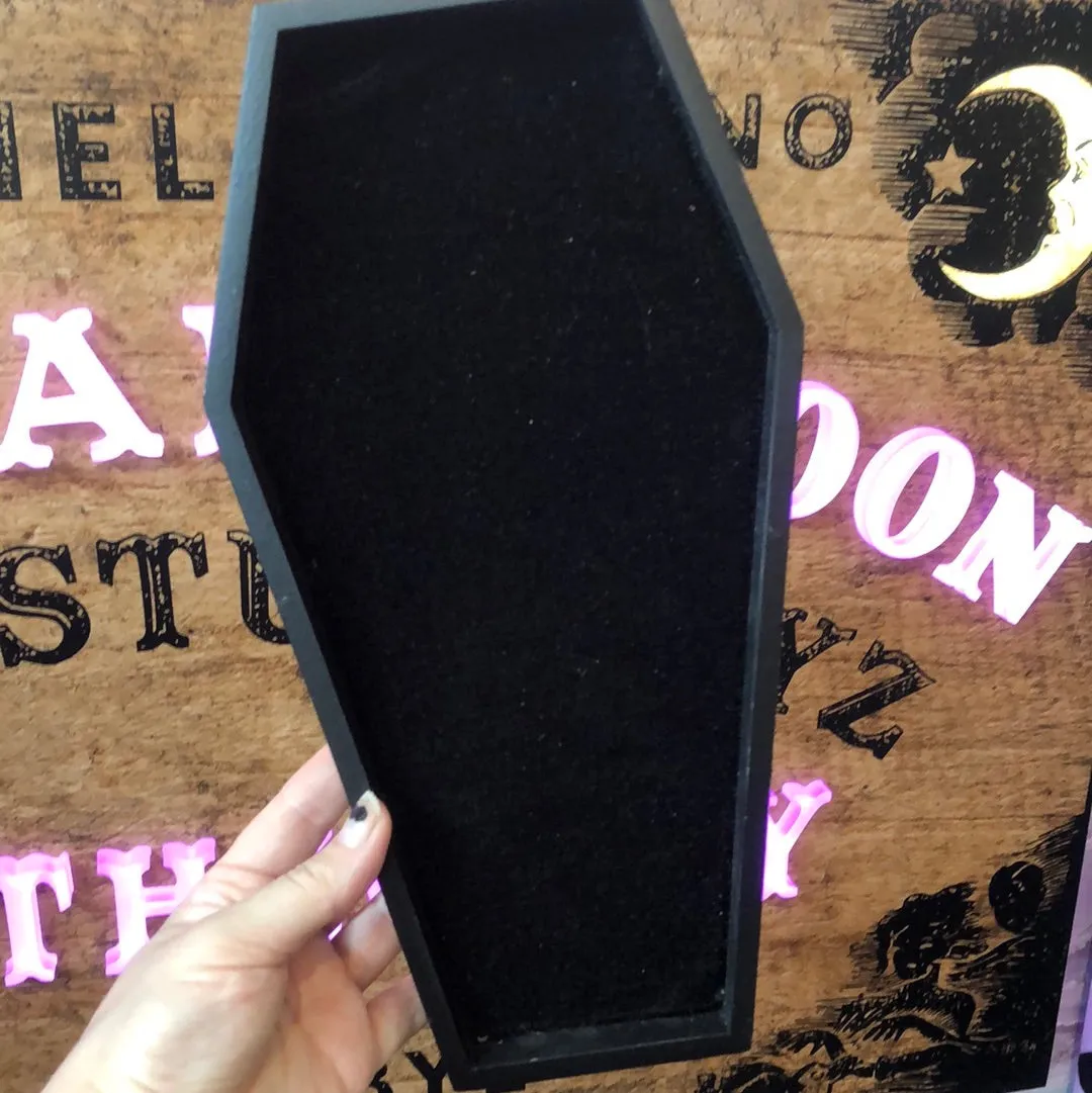 Velvet Coffin Trinket Tray - Lively Ghosts