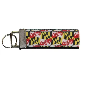 Waving Maryland Flag / Key Chain